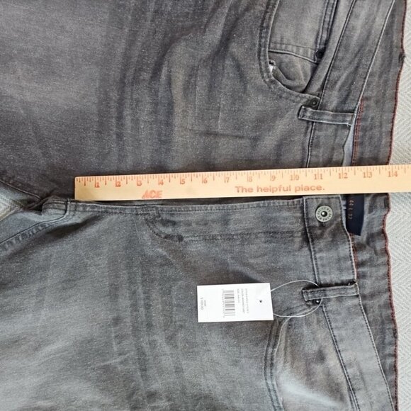 Jachs New York Jeans Men's 44x32 Gray Mid Rise Soft Stretch Slim Straight NWT - Picture 5 of 16
